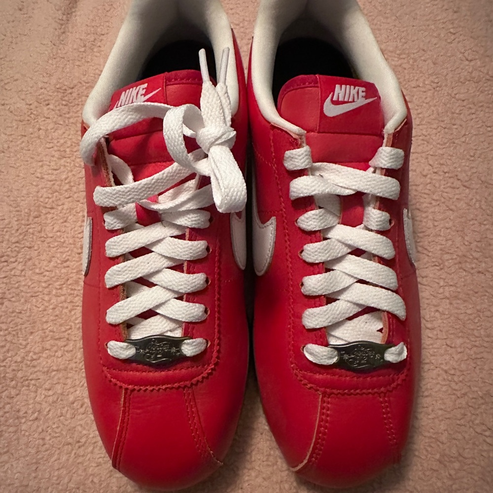 Nike Red and White Classic Sneakers